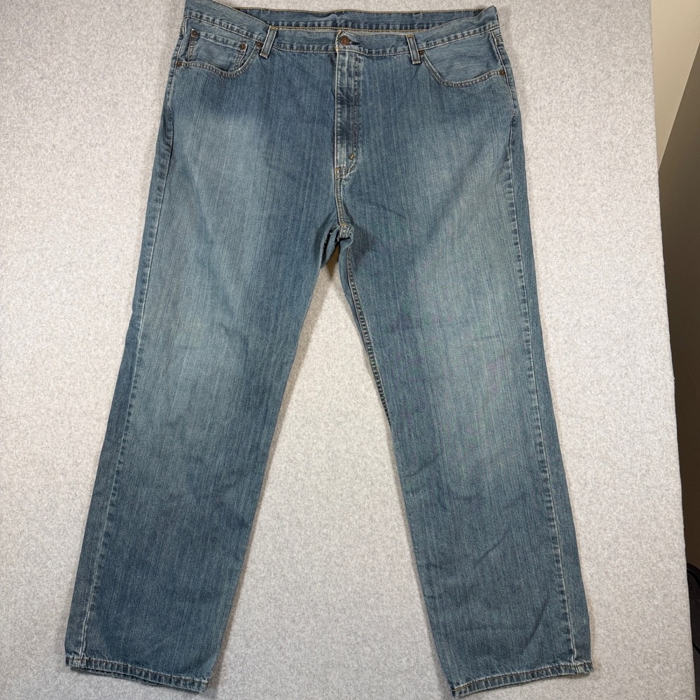 Levi's 559 Relaxed Straight Jeans Mens 44x32 Medium Wash Faded Denim 100% Cotton